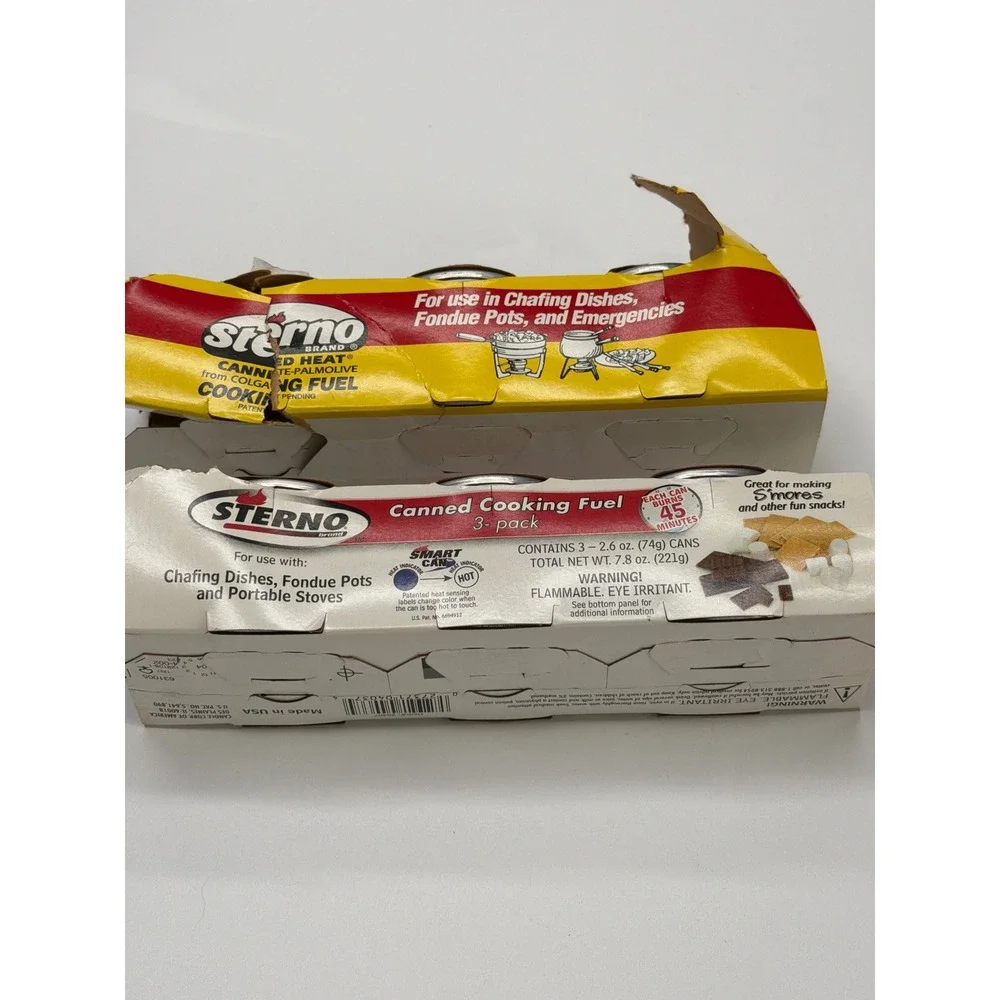 Sterno Canned Heat Cooking‎ Fuel 5 Pack Smart Can Chafing Fondue Portable Stove